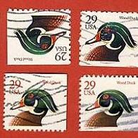 USA 1991 Freimarken Tiere kompl. Satz 8 Marken aus Mi.2127 - 2128 gest.