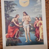 Farbdruck 7 Francesco Raibolini genannt Francia "Die Taufe Christi" 30 x 40 cm