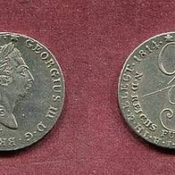 Hannover Silber 2/3 Taler 1814 C. GEORG III. (1760-1820)