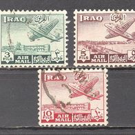 Irak, 1949, Luftpost, 3 Briefm., gest.