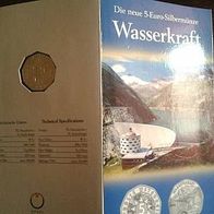 Österreich 5 Euro 2003 hgh im Blister, UN Intern. Jahr des Süsswassers