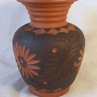 Akru / Alfred Krupp / Hillscheid Sgraffito Keramik / Klinker Vase - 60er J.