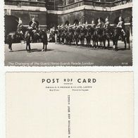 London 1950er The Changing of the Guard Ansichtskarte Echte s/ w Fotografie Postkarte
