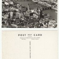 London 1950er The Thames at Westminster Ansichtskarte Echte s/ w Fotografie Postkarte