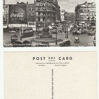 London 1950er Piccadilly & Shaftesbury Av - Ansichtskarte Echte s/ w Fotografie Post