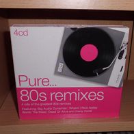 4 CD - Pure 80s Remixes (Fiction Factory / Boney M / James Brown / Jacksons) - 2014