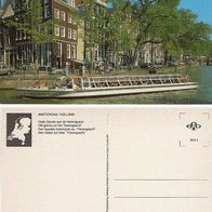 Niederlande 1960er Amsterdam Alte Giebel auf dem Herengracht Ansichtskarte Postkarte