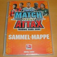 Sammelkarten Mappe : Match Attax 2010/11 mit ca, 400 Karten