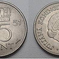 Niederlande 25 Cent 1951 ## Li3