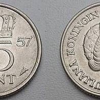 Niederlande 25 Cent 1957 ## Li3