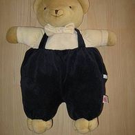 superniedlicher Bär / Teddy ca. 44 cm gross mit Schlafanzugfach v. Fehn top (0313)