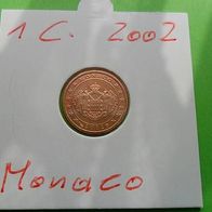 Monaco 2002 1 Cent sehr RAR !!