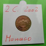 Monaco 2002 2 Cent sehr RAR !!