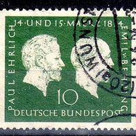 Bund 1954 Mi. 197 Ehrlich und Behring gestempelt (4603)