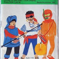 0166 Fasching nähen Kostüme, Verlag für die Frau, DDR