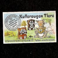 Ü - Ei Beipackzettel Kulleraugen Tiere 612 006
