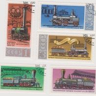 1978, 20. April - Michel-Nr. 4715/19 - Dampflokomotiven
