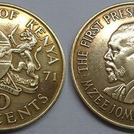 Kenia 10 Cents 1971 ## K2