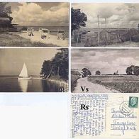 Warthe Usedom Fotoansichtskarten 4 Stück um 1963 1 Karte beschrieben siehe Scan