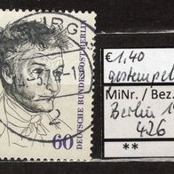 Berlin 1972 150. Todestag von Ernst Theodor Wilhelm Hoffmann MiNr. 426 gestempelt -1-