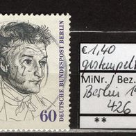 Berlin 1972 150. Todestag von Ernst Theodor Wilhelm Hoffmann MiNr. 426 gestempelt -2-