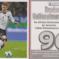 PANINI Deutsche Nationalmannschaft 2010 - Nr. 96 Bastian Schweinsteiger
