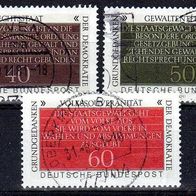 Bund 1981 Mi. 1105-1107 Grundgesetz gestempelt (4673)