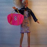 Barbie Puppe - Mattel 1966/76 - kurzes Kleid + Jeansjacke