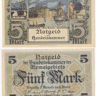 Memel Notgeld 5 Mark 1922 Handelskammer Nr. 313357