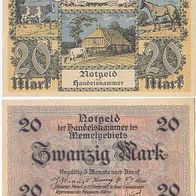 Memel Notgeld 20 Mark 1922 Handelskammer Nr. 138996