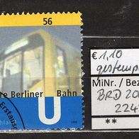 BRD / Bund 2002 100 Jahre Berliner U-Bahn MiNr. 2242 gestempelt