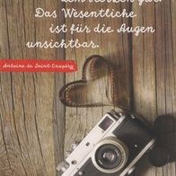 Spruchkarte Man sieht nur … (K6)