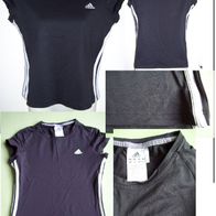 Adidas Climalite 365 Gr. 38 Schwarz Weiß Grau Sportshirt Shirt Funktionsshirt
