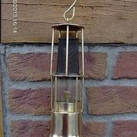 Alte Bergmanns Öl Lampe Bronze Ex Geschützt Ausführung 35cm