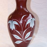 Spechtsbrunn Porzellan Vase handbemaltem Silberdekor