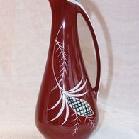 Spechtsbrunn Porzellan Henkel-Vase handbemaltem Silberdekor