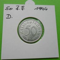 Deutschland DR 1944 D 50 Reichspfennig - in Top Erhaltung +