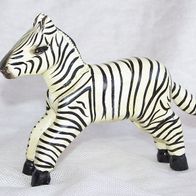 Ältere, handgeschnitzte Zebra-Holzfigur * *
