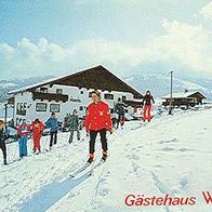 A 6365 Kirchberg Gästehaus Willms mit Skifahrer