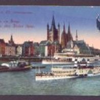 Köln a. Rh. Rheinpanorama gel.1917.(371)