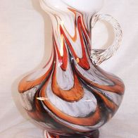 Alte - VB Opaline Florence Henkel-Glas-Vase / Kanne