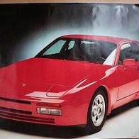 Poster Porsche 944 Turbo rot