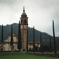 original Foto - Kirche in Montaglona - bei Lugano Tessin - 1996 - 20x30 cm (410)