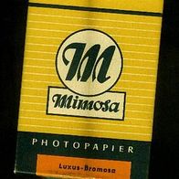 Antiquariat Original Schachtel "Mimosa" Photopapier tolle Erhaltung ca. 1968