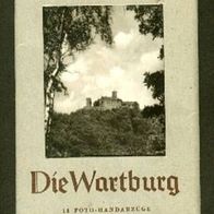 AK Wartburg / Thür. 10-Bilderserie Photomappe Taschenformat 1956