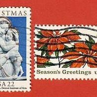 USA 1985 Weihnachten Mi.1778 - 1779 kompl. gest.