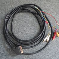 Scart-Kabel mit 6 Cinchstecker, ca. 460 cm, vergoldet (T#)