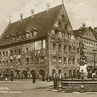 86150 Augsburg Weberhaus mit Merkurbrunnen 1927