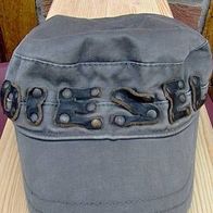 Diesel Mütze Leder mit Buchstaben im Konförderierten Style Size 11