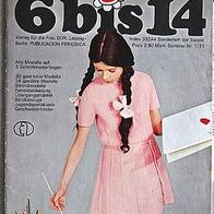 Kindermode "6 bis 14" 1971-01 Zeitschrift DDR